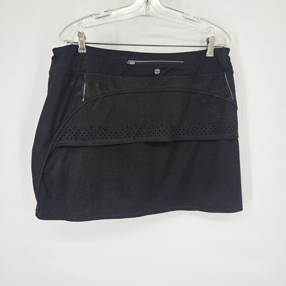 Tangerine Skirt Womens 2XL Black Athletic Activewear Tennis Golf Skort Pockets - Picture 4 of 12